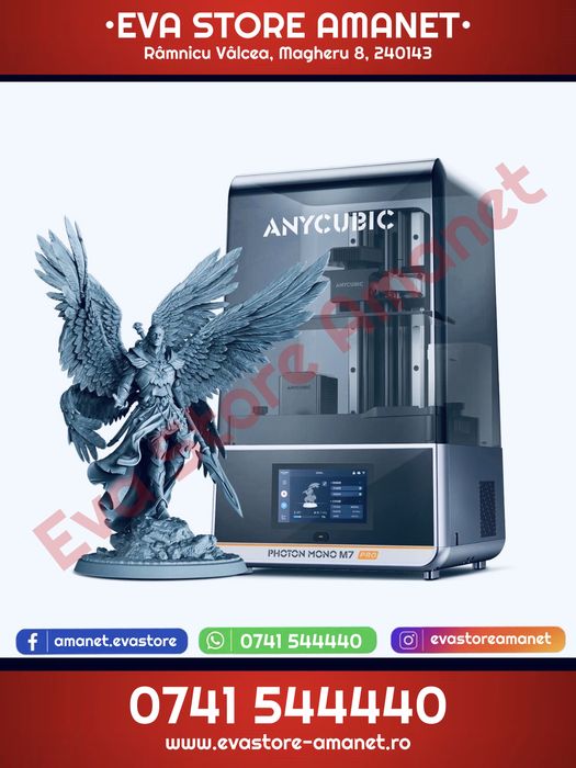 Imprimantă 3D Anycubic Photon M7 Pro 14K 10.1" dimensiuni 223x126x230 mm