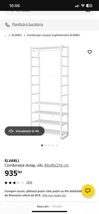 Ansamblu Ikea Elvarli