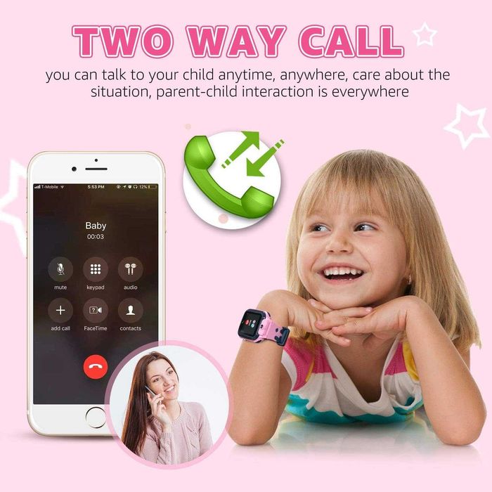 PTHTECHUS Смарт часовник,музикален плейър,16 игри,аларма,камера