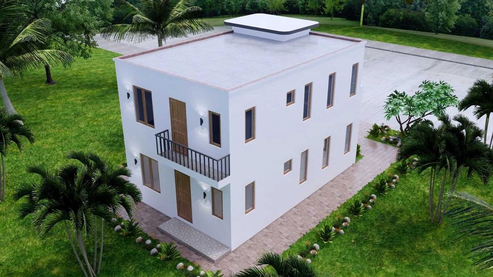 НА ИЗПЛАЩАНЕ - Двуетажна сглобяема къща с 4 спални, 108 кв. м