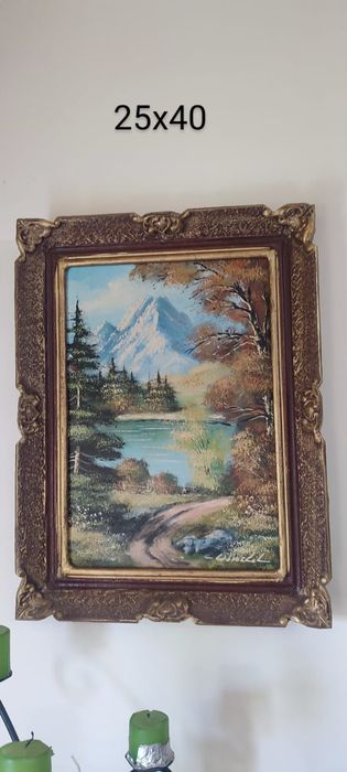 Tablouri pictate pe pînză  stare bună