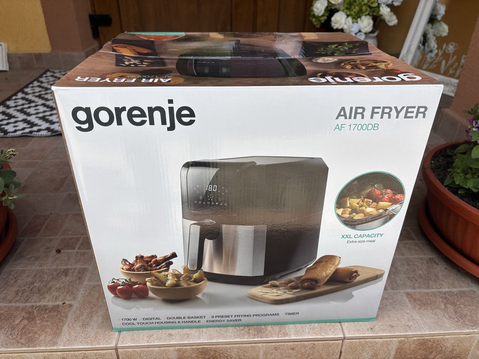Friteuza cu Aer Cald GORENJE AF1700DB, 1700W, Negru-Argintiu