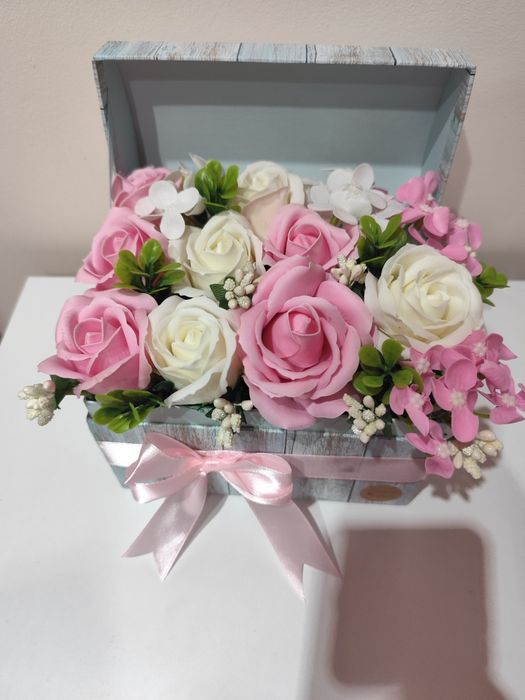 Aranjament flori de săpun