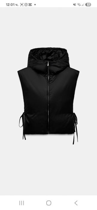 Нов  пухен  елек Zara