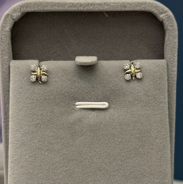 Пусеты с бриллиантами