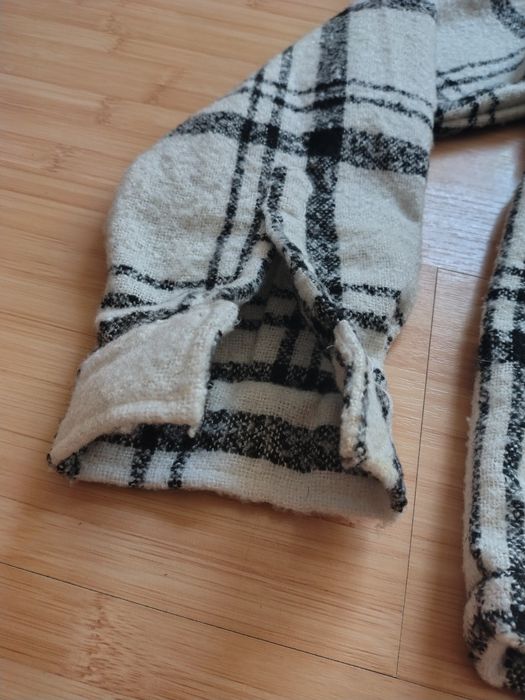 Jachetă Mariggi Made in Italy, carouri alb-negru,