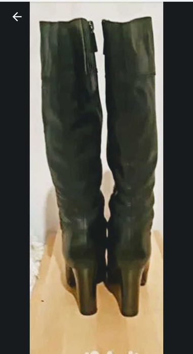 Сапоги Calipso 39 размер, натур.кожа, мех цигейка, недорого.