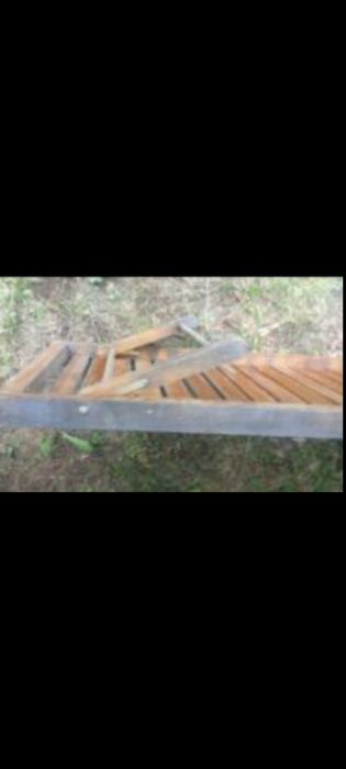 Дървени шезлонги два броя за вашата вила басейн  градина