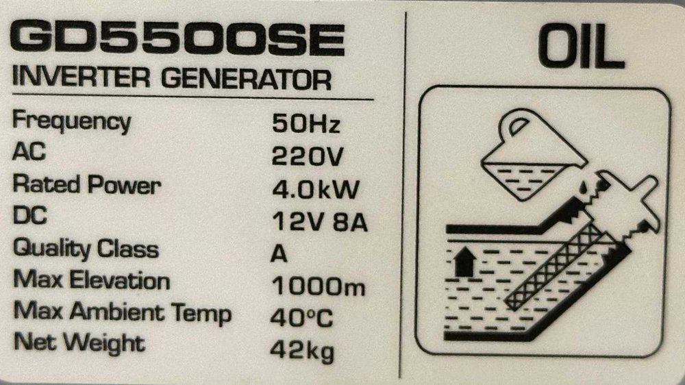 Безшумный инверторный генератор 4 kw / generator GIDROX (orginal)