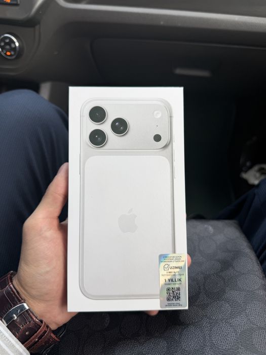 Iphone 17 pro max 256 silver imei otgan yengi ochilmagan