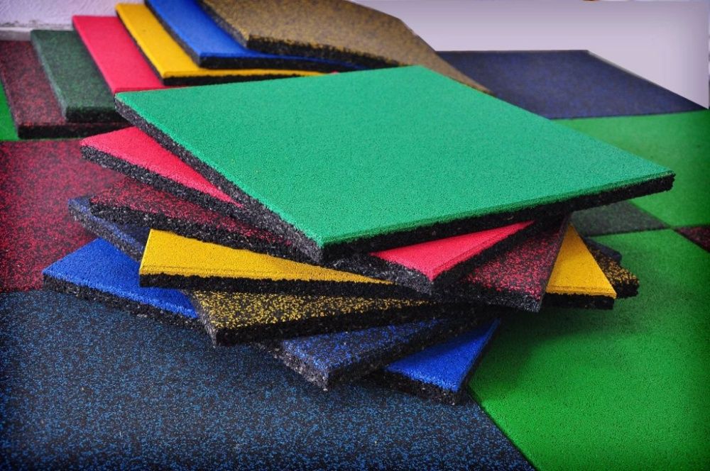 Резиновое покрытие для детского сада и площадки. Rezinovaya plitka dly