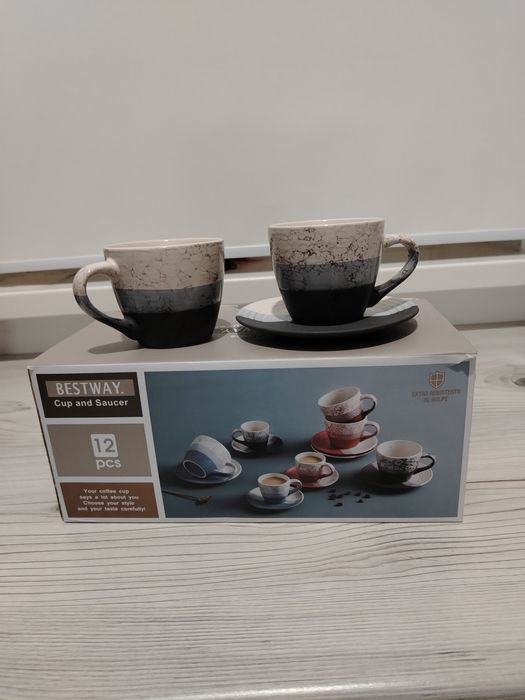 6 адамдык чайный сервиз, новый