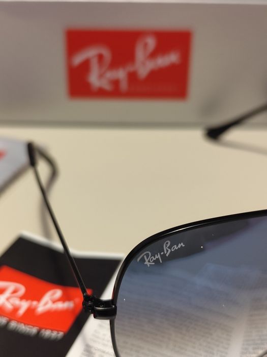 Ochelari de soare Ray-Ban RB3026 Aviator cu lentile de sticlă gradiente