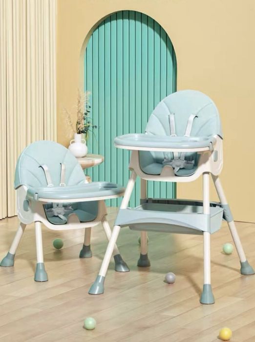 Стульчик трансформер Стульчик для кормления бирюзовый