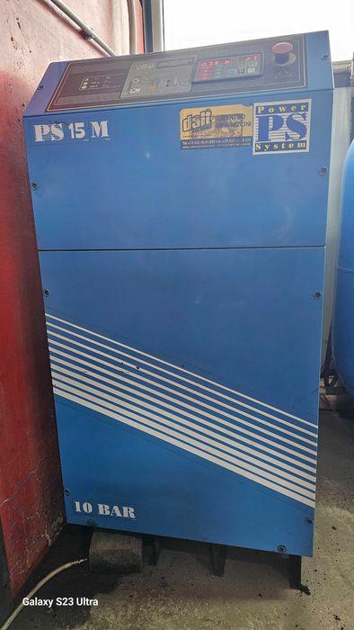 Винтов компресор 15 KW с Бурилка 500 литра