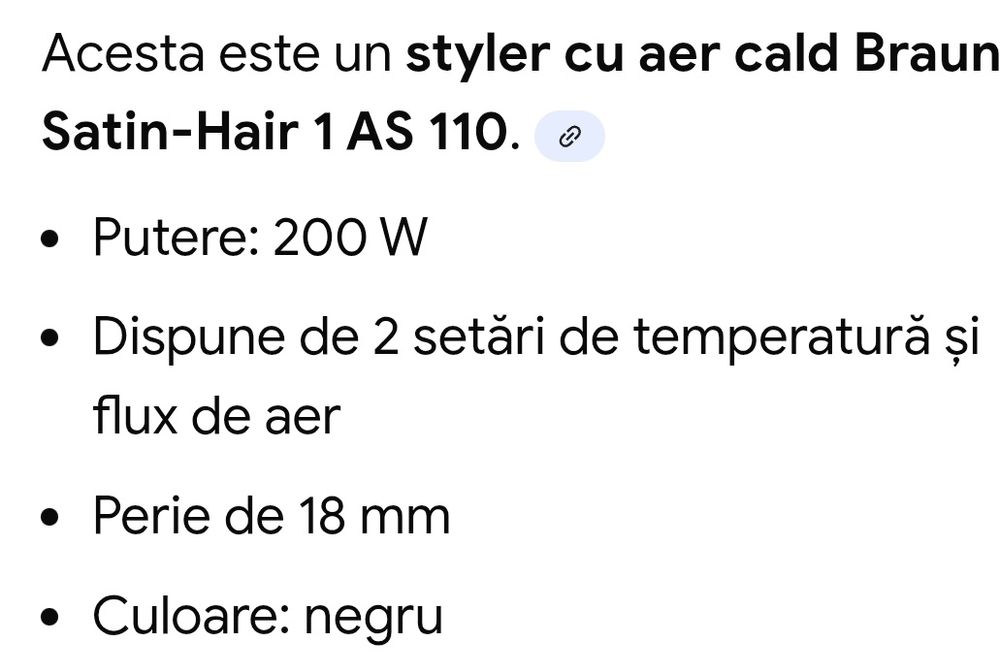 Perie aer cald braun