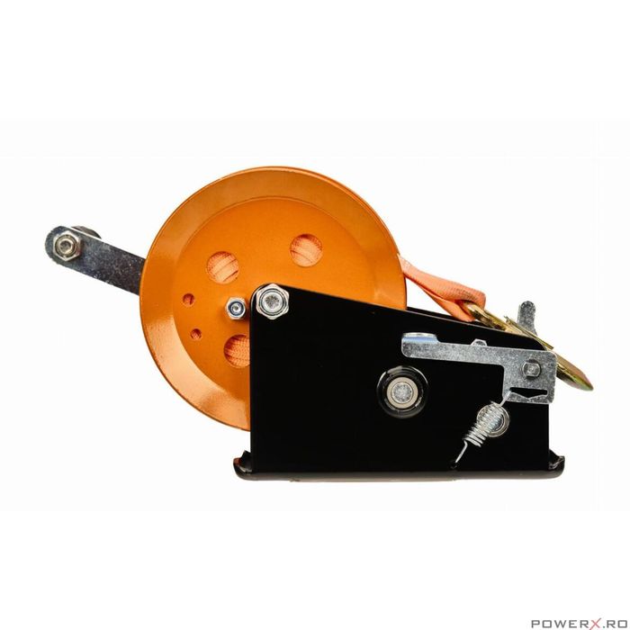 Troliu manual cu chinga 10m, capacitate 1588kg, latime 50mm, Kraft