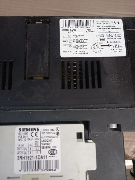 Контактор Siemens 3RT1065 6ap36