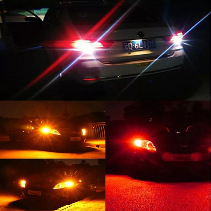 Bec Led P21W-BA15S-1156 Can-bus/Lumină Roșie(Stop Frână,ceață, poziții