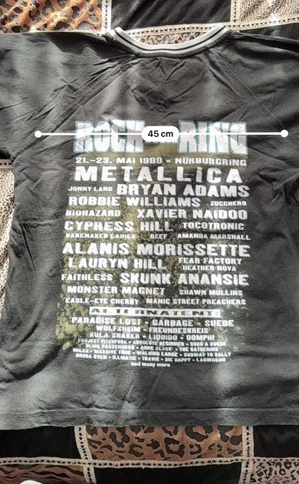 Tricou original Rock am Ring 1999 – Nürburgring (21–23 mai)