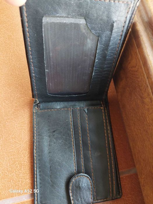 Cadou portmoneu/Portofel bărbați - KNYL, maro, din piele