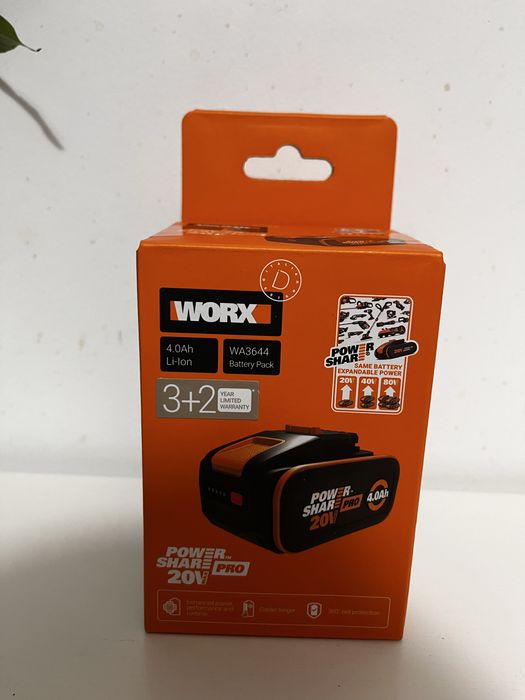 Acumulator Worx Powershare WA3640, Li-Ion, 20 V, 4 Ah