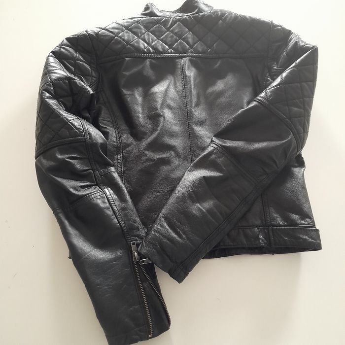 Geaca biker BikBok piele naturală