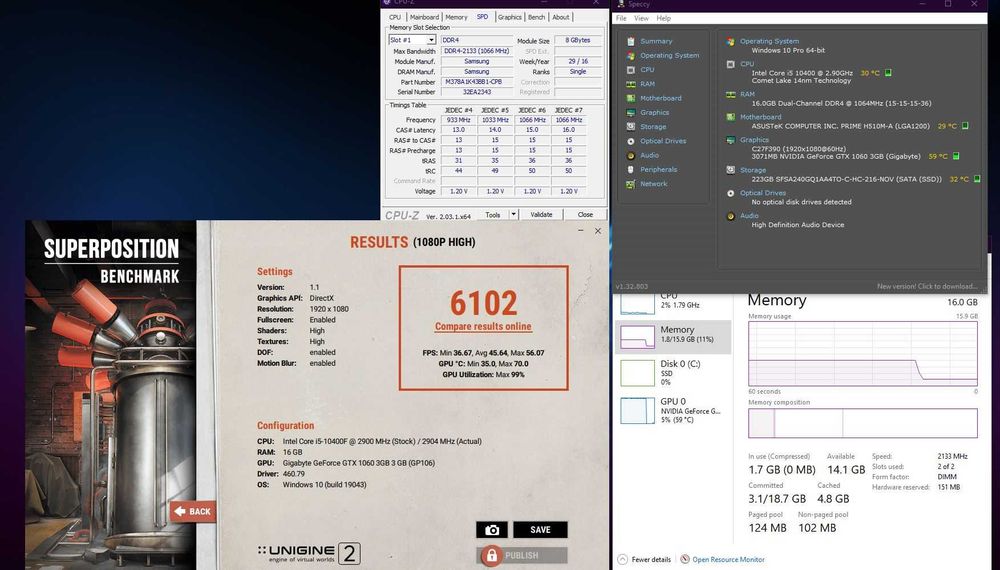Memorie ram DDR4 2x8GB pc