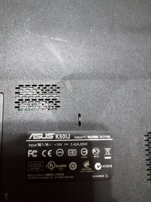 Продам ноутбук Asus k50ij