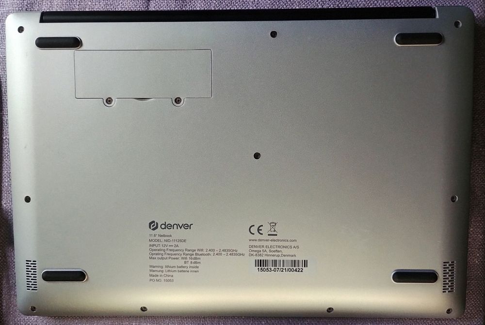 Laptop Intel Celeron N3350 2.40 GHz, Denver NID-11125DE, cu defect