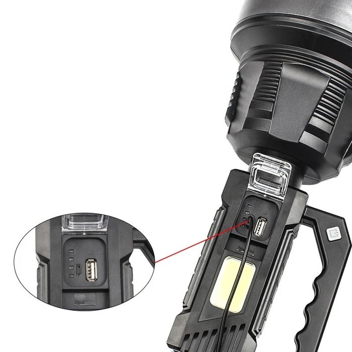 Lanterna, Proiector XHP90.2+COB 150W Pescuit, Vanatoare Model Nou