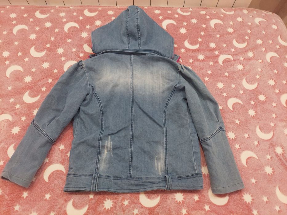 Детско дънково яке ватирано