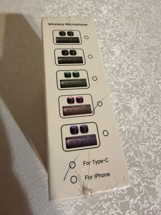 Професионални двойни безжични микрофони с калъф за зареждане, розов цвят