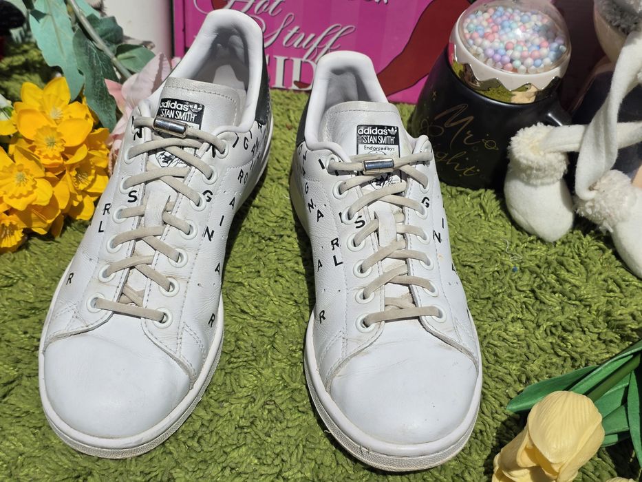 Adidas кожени кецове с букви N38