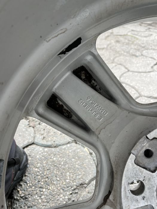 Jante aliaj 5x120mm, anvelope vara 225/40 R18, BMW E46 E90 E91 E81 E87