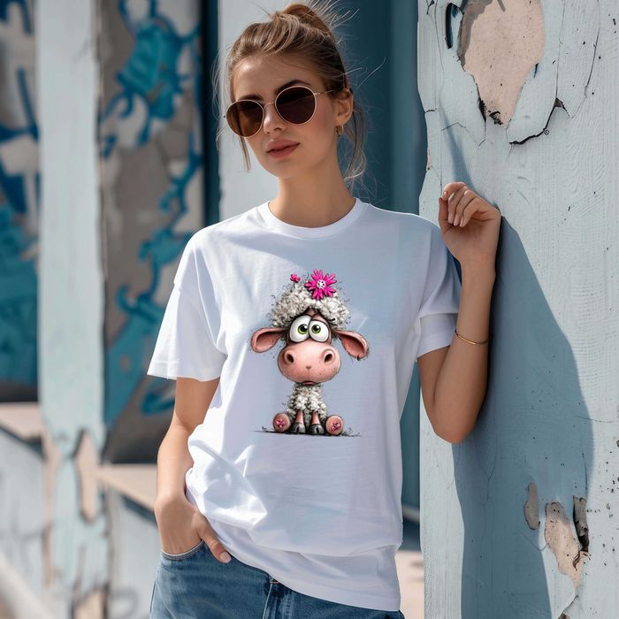 Дамски тениски със забавни овце, различни модели
