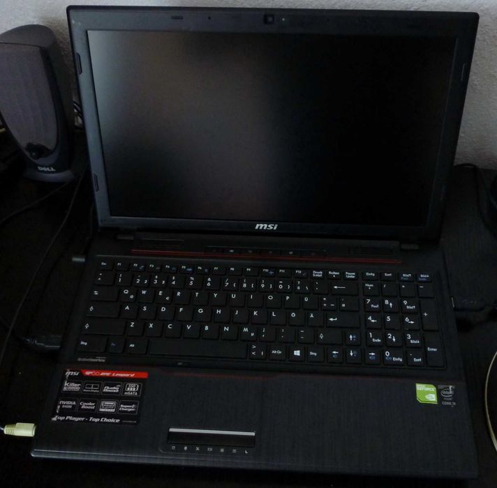 Laptop gaming MSI GP60 Leopard, 16 GB ram, Intel i5, SSD, win 10 pro