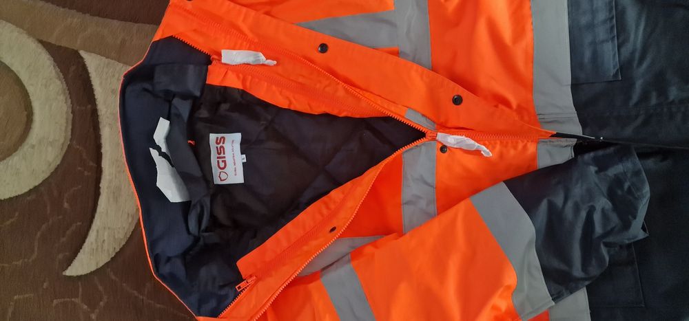Geaca/Parka de munca GISS, portocalie,  marime L