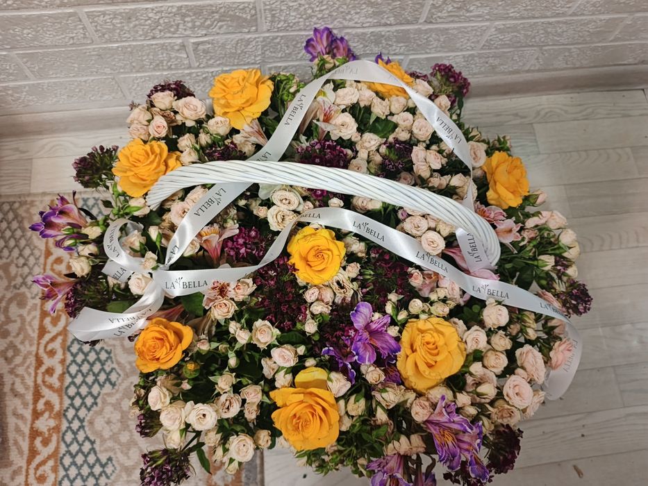 Цветы букет, корзина