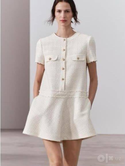 Платье из твида Zara