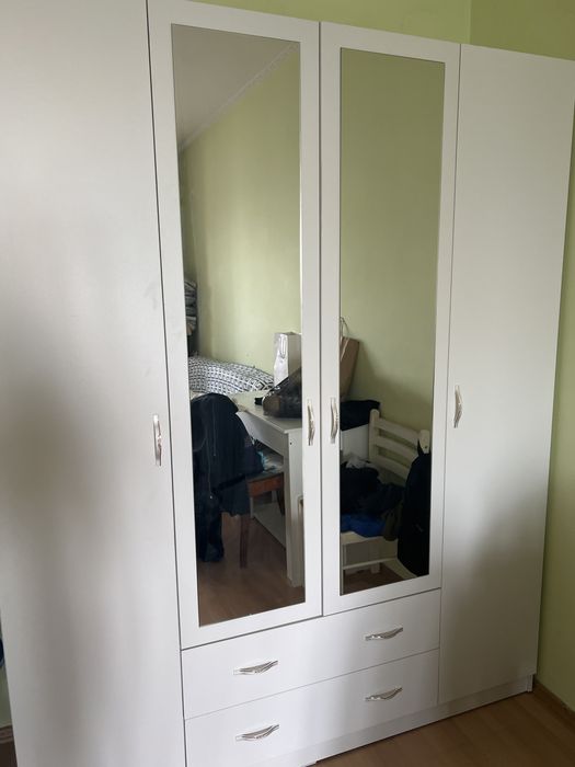 Шкаф новый, лдсп, белого цвета