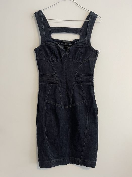 Rochie Mango M material jeans/blug bleumarin