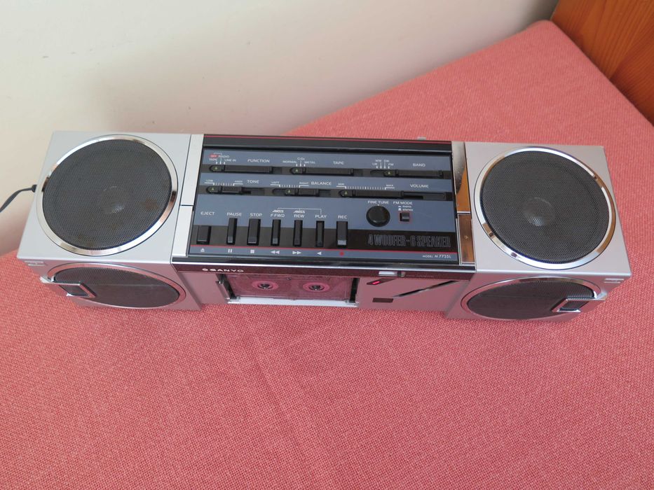 Sanyo Cubic Stereo M-7735L, 1985 ,Japan- радиокасетофон