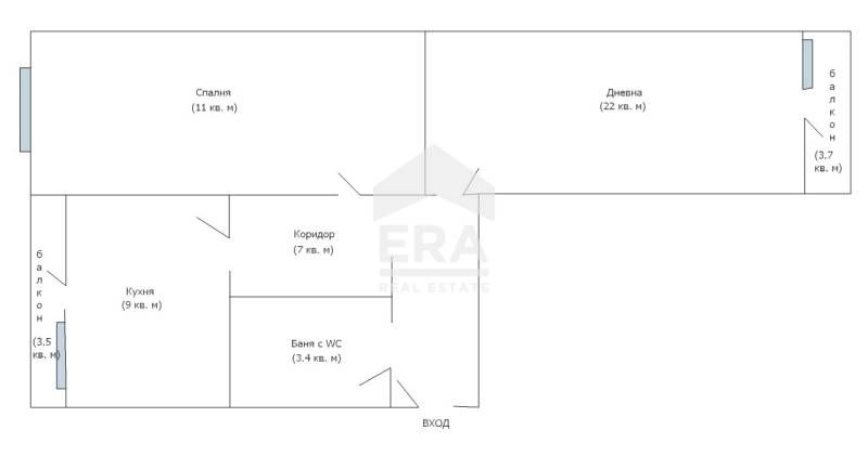 Продава се Двустаен апартамент в Варна, Младост 1 - 65 кв.м за 1005 €/кв.м - Снимка #6