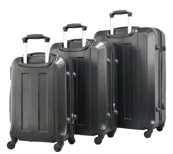 WeTravel пътнически куфар комплект 3бр ABS 4 колела360°+4см Разширение