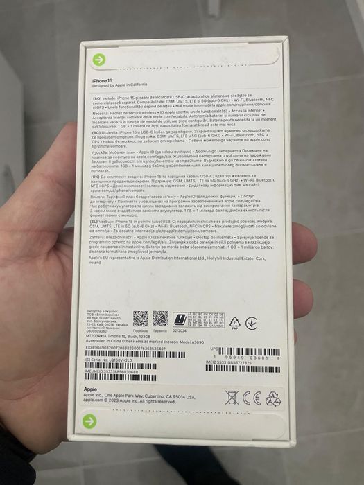 Iphone 15 black 128 gb sigilat