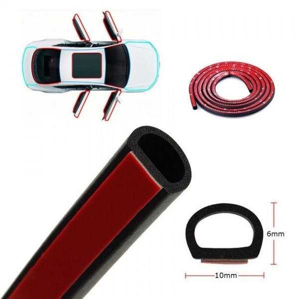 Универсално гумено уплътнение Automat, Уплатнение за кола, 10х6мм, 3м