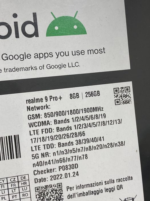 OPPO Realme 9 Pro+ Plus / 256GB / 8 Ram / Sigilate / Garantie 12 luni