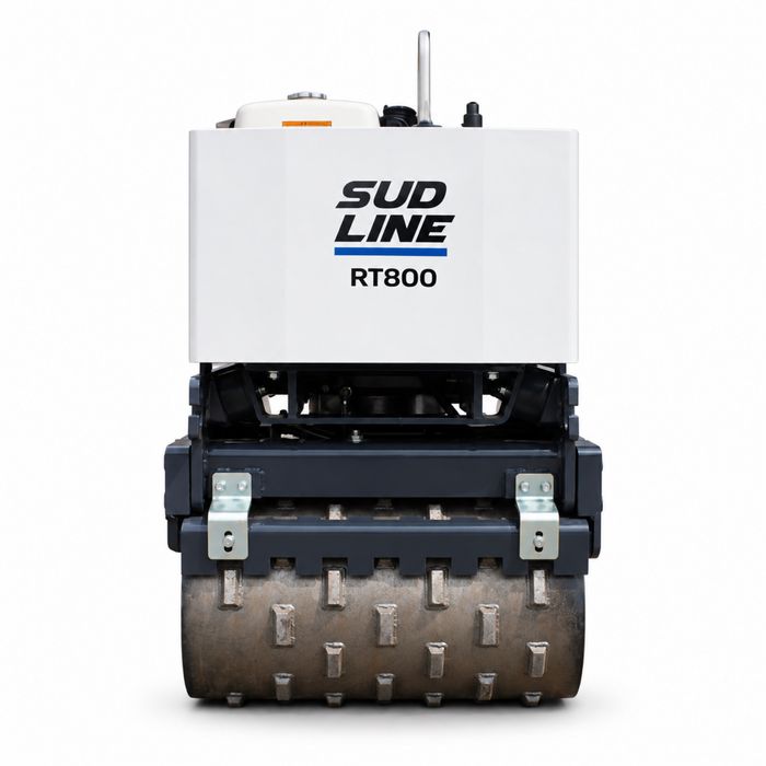 Cilindru compactor picior de oaie cu telecomanda - 800 kg - nou - motor Honda GX390 ( Amman / Rammax / Weber / Hamm / Bomag / Caterpillar / Hatz )