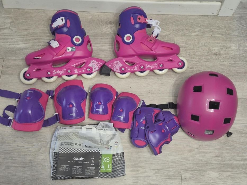 Set complet role 32-34,casca,protectii